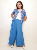 Load image into Gallery viewer, Light Denim Flare Pants with Bottom Cuff | Angie&#39;s Fashion
