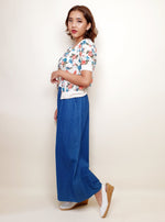 Load image into Gallery viewer, Dark Denim Flare Pants with Bottom Cuff | Angie&#39;s Fashion
