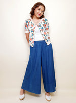 Load image into Gallery viewer, Dark Denim Flare Pants with Bottom Cuff | Angie&#39;s Fashion
