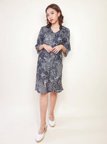 Load image into Gallery viewer, Bias Mid-sleeve Pansy Dress | Angie&#39;s Fashion
