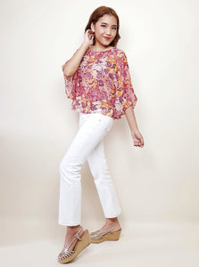 Boat Neck Sandrea Top | Angie's Fashion