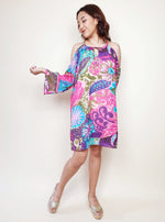 Load image into Gallery viewer, Cold Shoulder Flora Dress | Angie&#39;s Fashion
