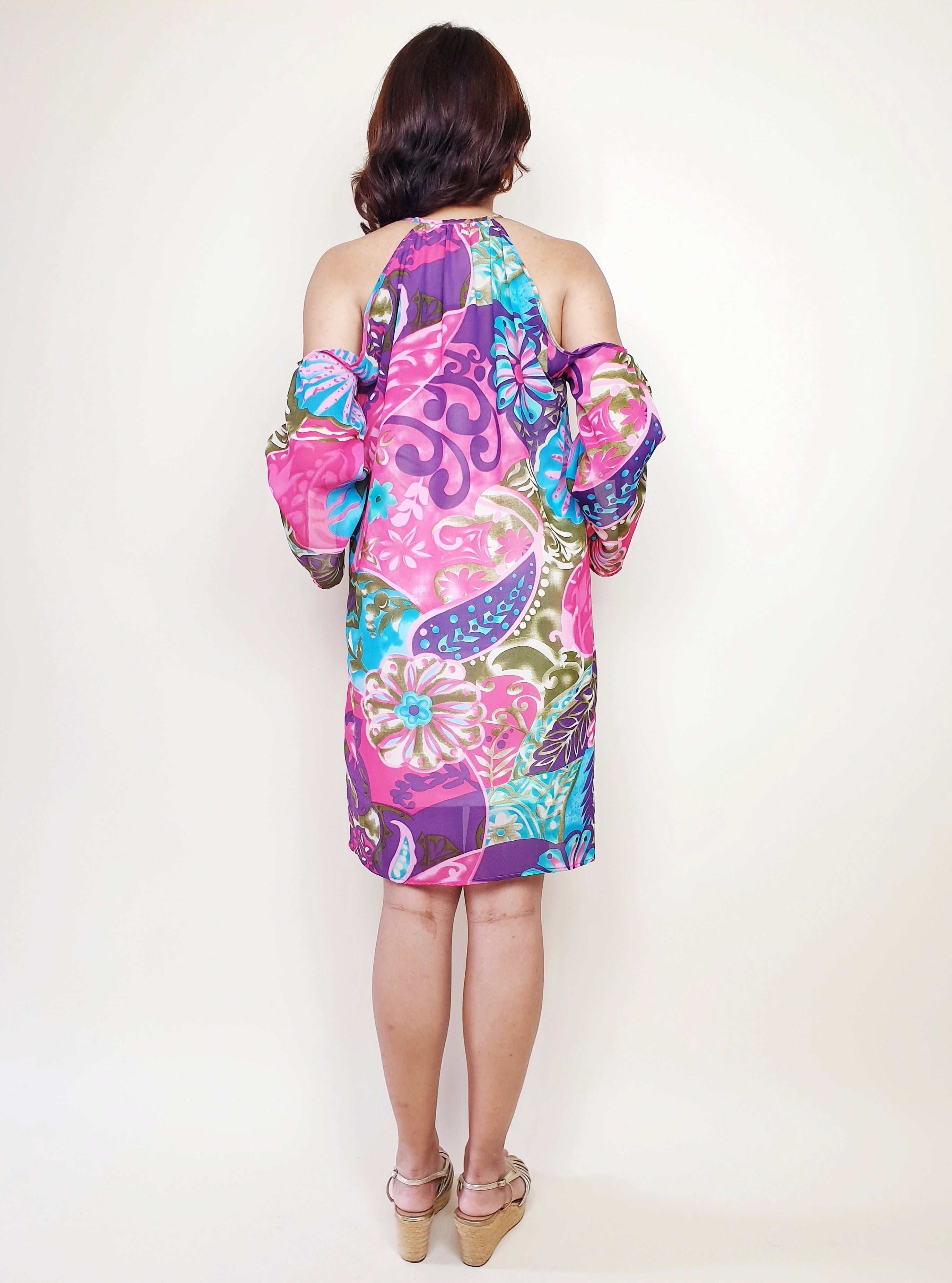 Cold Shoulder Flora Dress | Angie's Fashion