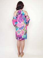 Load image into Gallery viewer, Cold Shoulder Flora Dress | Angie&#39;s Fashion
