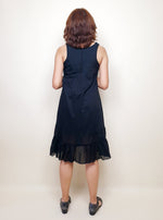 Load image into Gallery viewer, Cotton Black Embroidery Dress | Angie&#39;s Fashion
