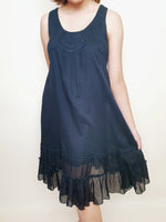 Load image into Gallery viewer, Cotton Black Embroidery Dress | Angie&#39;s Fashion
