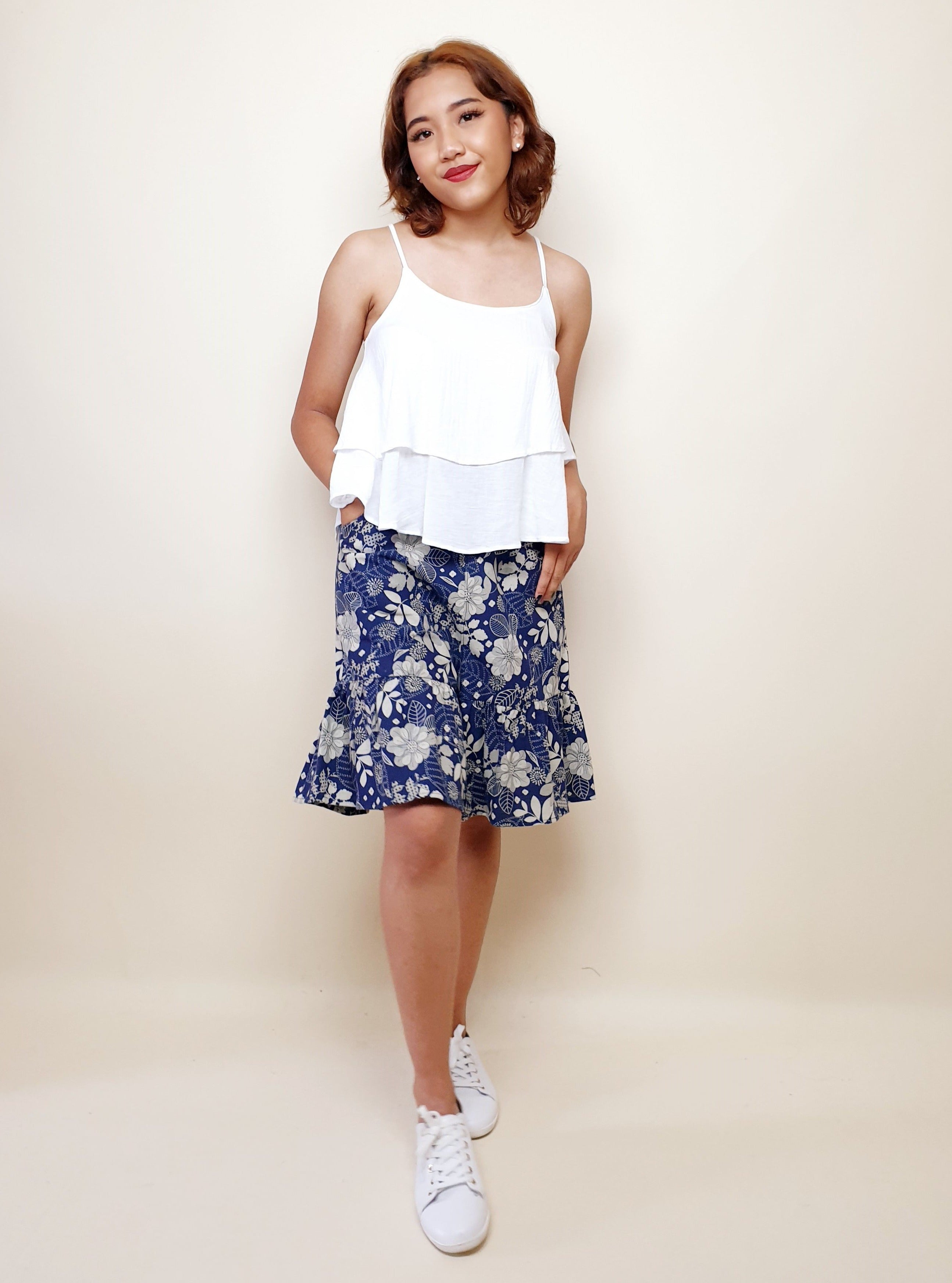 Cotton Daisy Frill Pants | Angie's Fashion