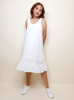 Load image into Gallery viewer, Cotton White Embroidery Dress | Angie&#39;s Fashion
