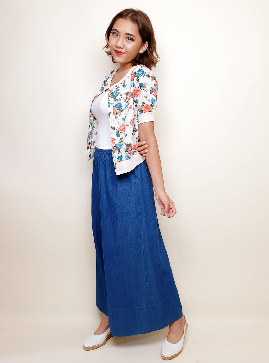 Floral Button Down Fiorella Top | Angie's Fashion