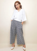 Load image into Gallery viewer, Long Cotton Meander Pants | Angie&#39;s Fashion
