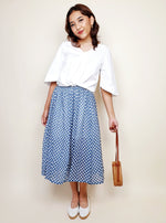 Load image into Gallery viewer, Cotton Polka dot Skirt | Angie&#39;s Fashion
