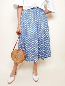 Cotton Polka dot Skirt | Angie's Fashion